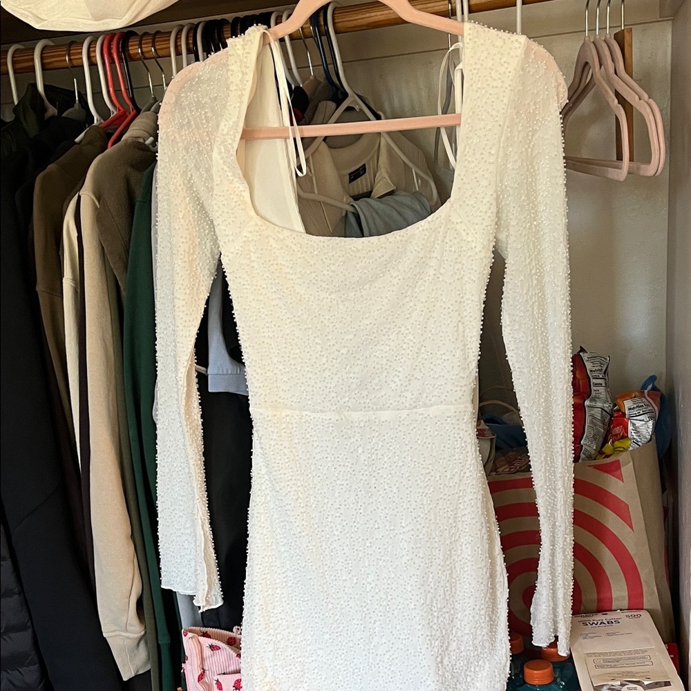 Windsor White Textured Mini Dress
